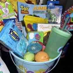 Easter Baskets $25 Dollers Each Nothing Is Open Every Thing Is Brand New I Have Different Themes Toy Story Smurfs my Little Pony Mini Mouse Barbie 