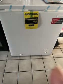 white freezer