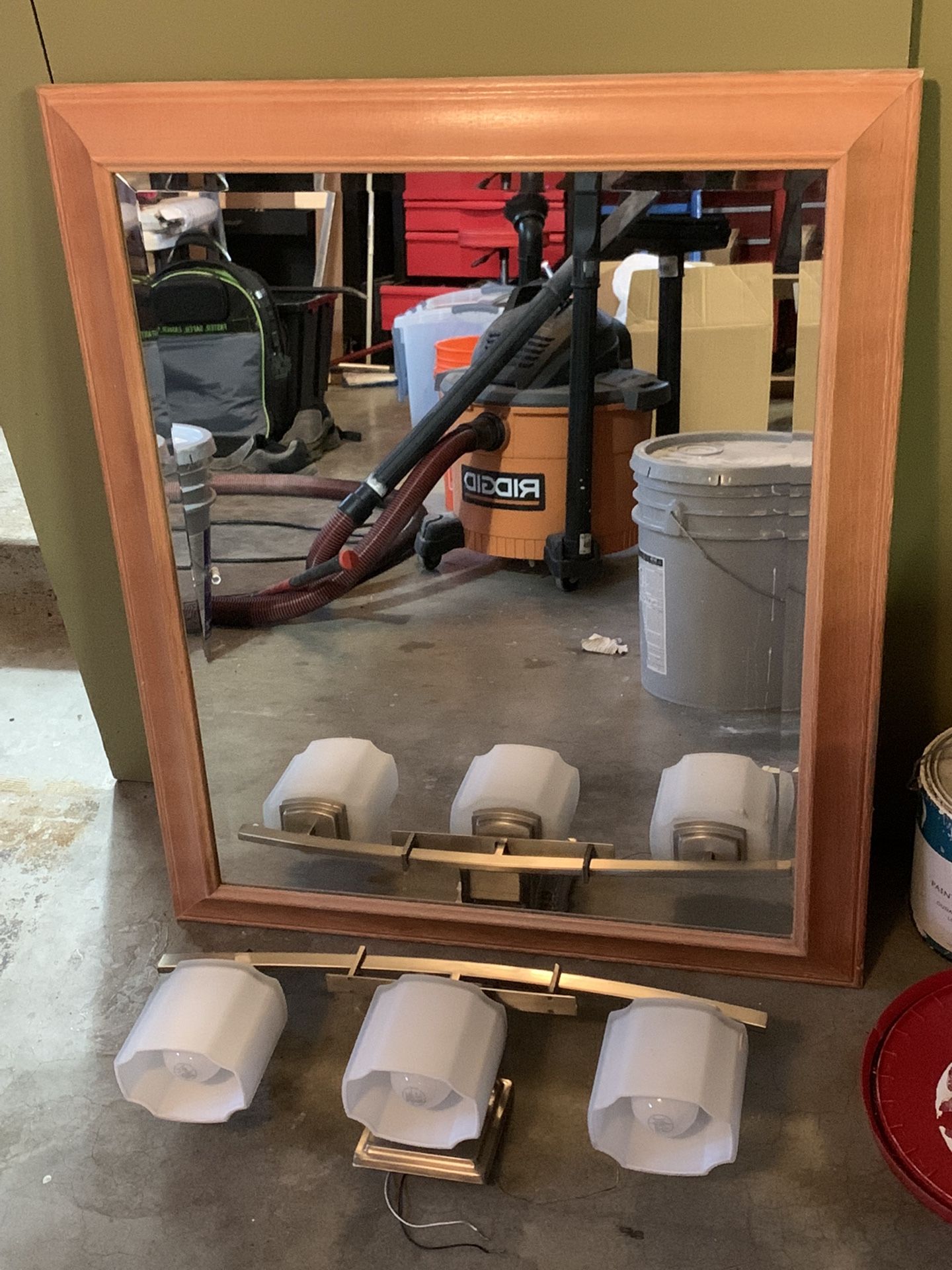 FREE  36 Inch Vanity Complete With Mirror & Light Fixture.