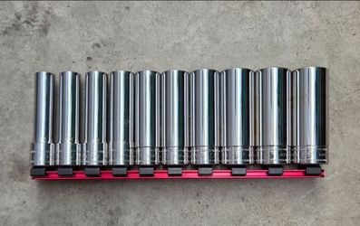 Snap On 10pc Metric Deep Socket Set