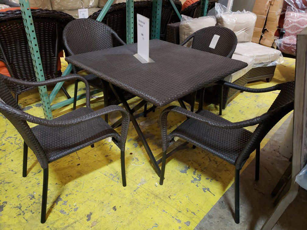 New 5pc outdoor patio furniture dining set tax included delivery available