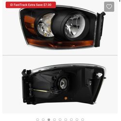 3rd Gen Ram 1500 OEM Headlight Assembly (Black)