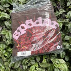 Sp5der Brown Hoodie