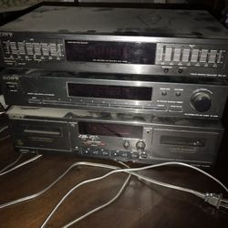 SonyReceiver And Caset player