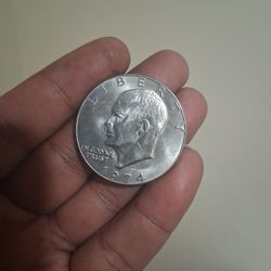 Rare 1974 Silver Dollar Coin