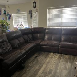 Large Brown Sectional 