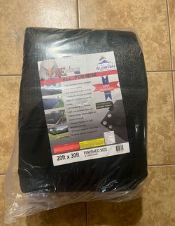 20x30ft Heavy Duty Black Mesh Tarp