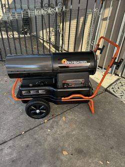 Mr. Heater Contractor Series 140,000 BTU Black Forced Air Kerosene/Diesel Outdoor Space Heater with Thermostat