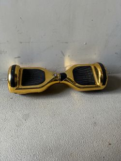 Gold Chrome Hoverboard Self-Balancing Scooter