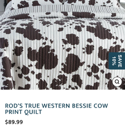 Rods true western   Full/queen  quilt