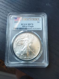 Graded silver coin