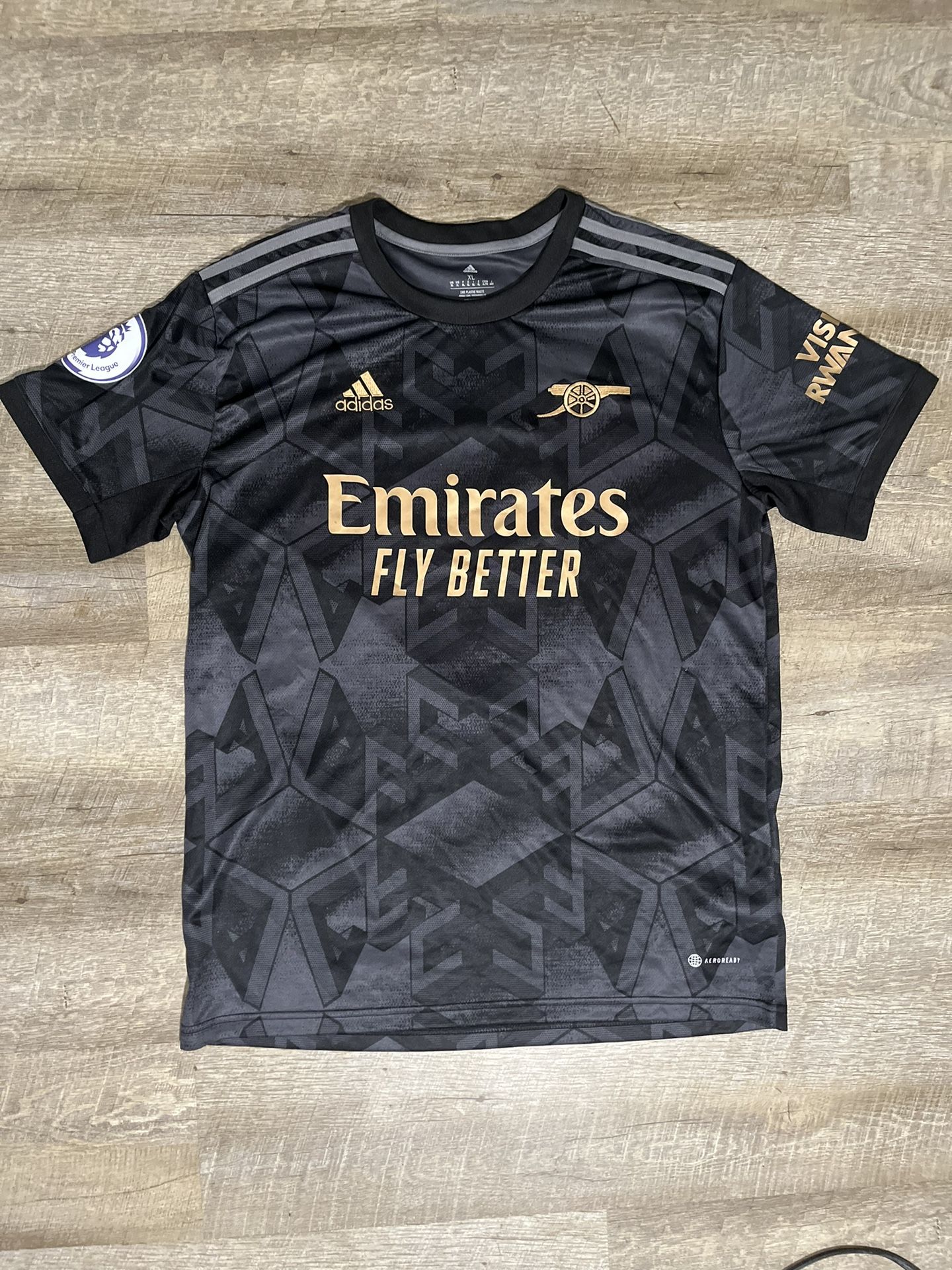 Odegaard #8 Mens XL Adidas Arsenal Away Jersey Premier League