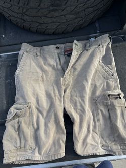 Vintage Patagonia Hemp Cargo Shorts 36 Mens Iron Forge Canvas 11" Inseam Brown Tan 57080