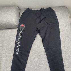 Black Champion sweats 