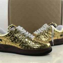 Louis Vuitton x Air Force 1 Low 'Metallic Gold'