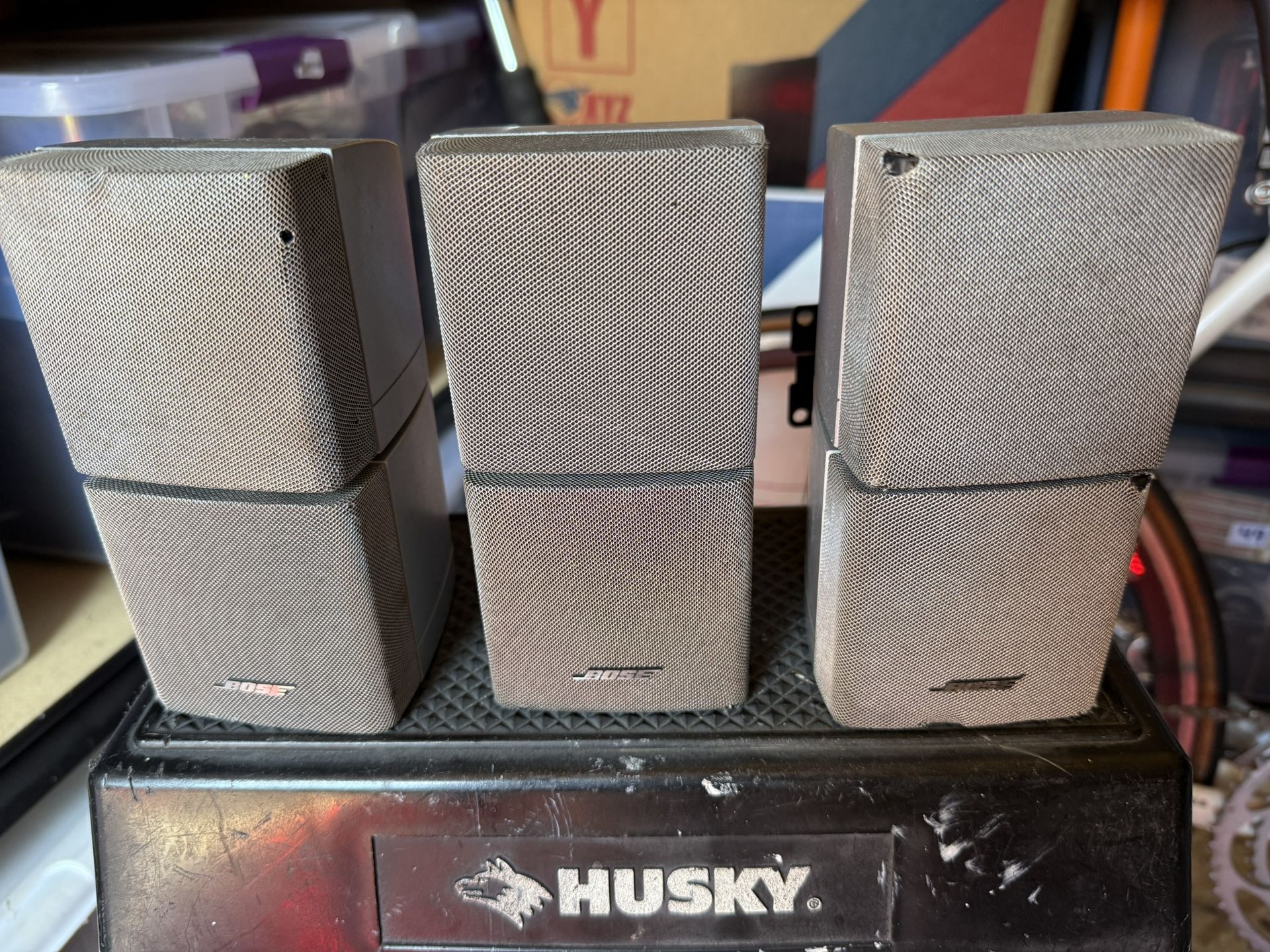 Bose Double Cube Speakers Lot Of 3 , Lifestyle System , Works Good
