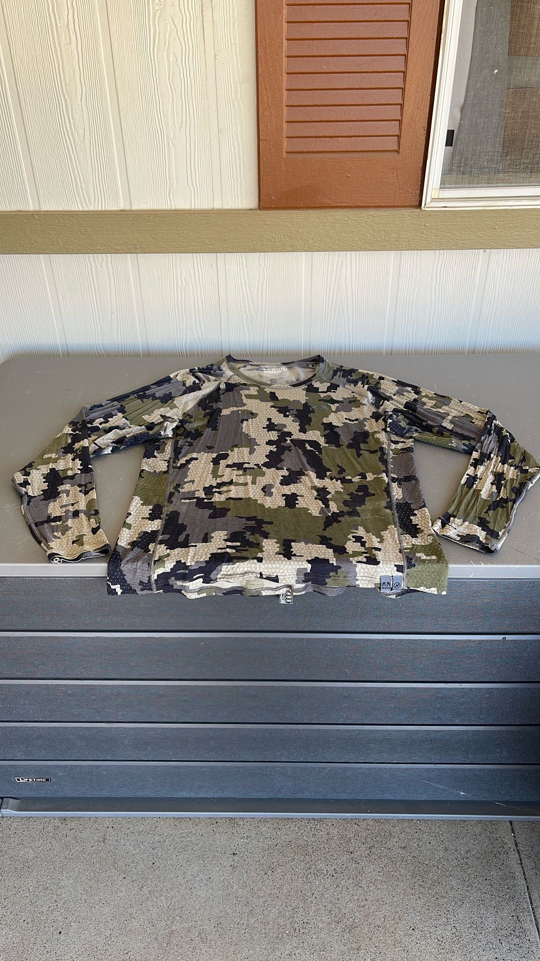 Men’s Kuiu 125 Size L Featuring Nuyarn Merino Wool In Verde