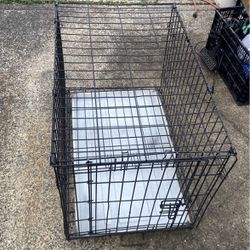Dog Crate Size 30L.  Price 25$.  Pick Up E.  Side.  Tacoma 