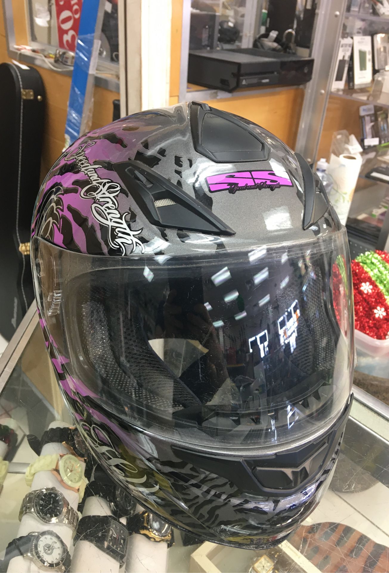 Speed and strength motorcycle helmet size large