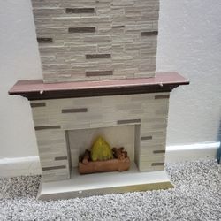 American Girl size fireplace.