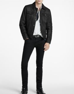 John Varvatos Sheepskin Leather Jacket
