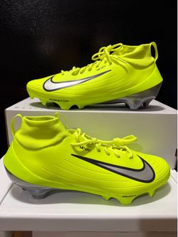 Nike Vapor Pro 1 Football Cleats 'Volt /Silver' IQ5163-700 Men's Size 11.5
