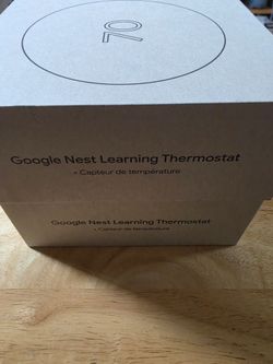 Google Nest Learning Thermostat with Temperature Sensor