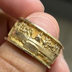 10k Custom Last Supper Size 10 Ring