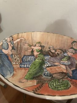 Topkapi Place Harem Istanbul Hand painted Plate