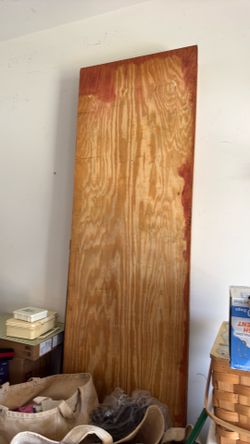 six 2x8 3/4” exterior grade plywood