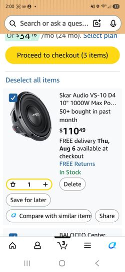 10 in Scar subwoofers