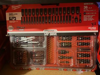 Milwaukee Shockwave 36-Piece 3/8" Drive Impact Socket Set