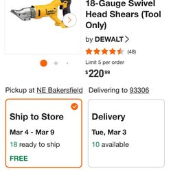 Dewalt Swivel Head Shears