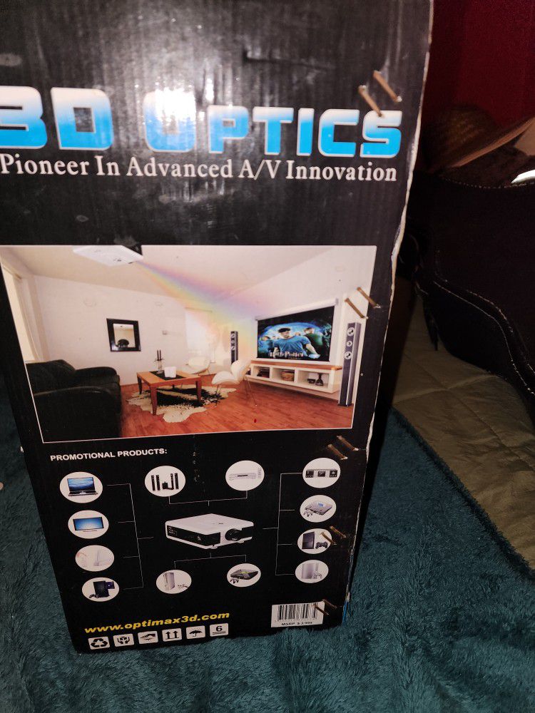 Projector Brand New  100 Inch Screen Brand New 
