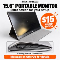 15.6” Portable Monitors-$15 Each!
