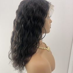 14” Natural Wave, 360 Lace Wig, Natural Color