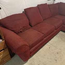 Basset Couch Red- L 
