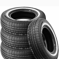 4 New Tires For Sale 155/80/13 White Wall Low Rider We Service Motorcycle Tires