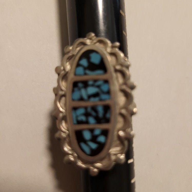 Turquoise And Silver Ring