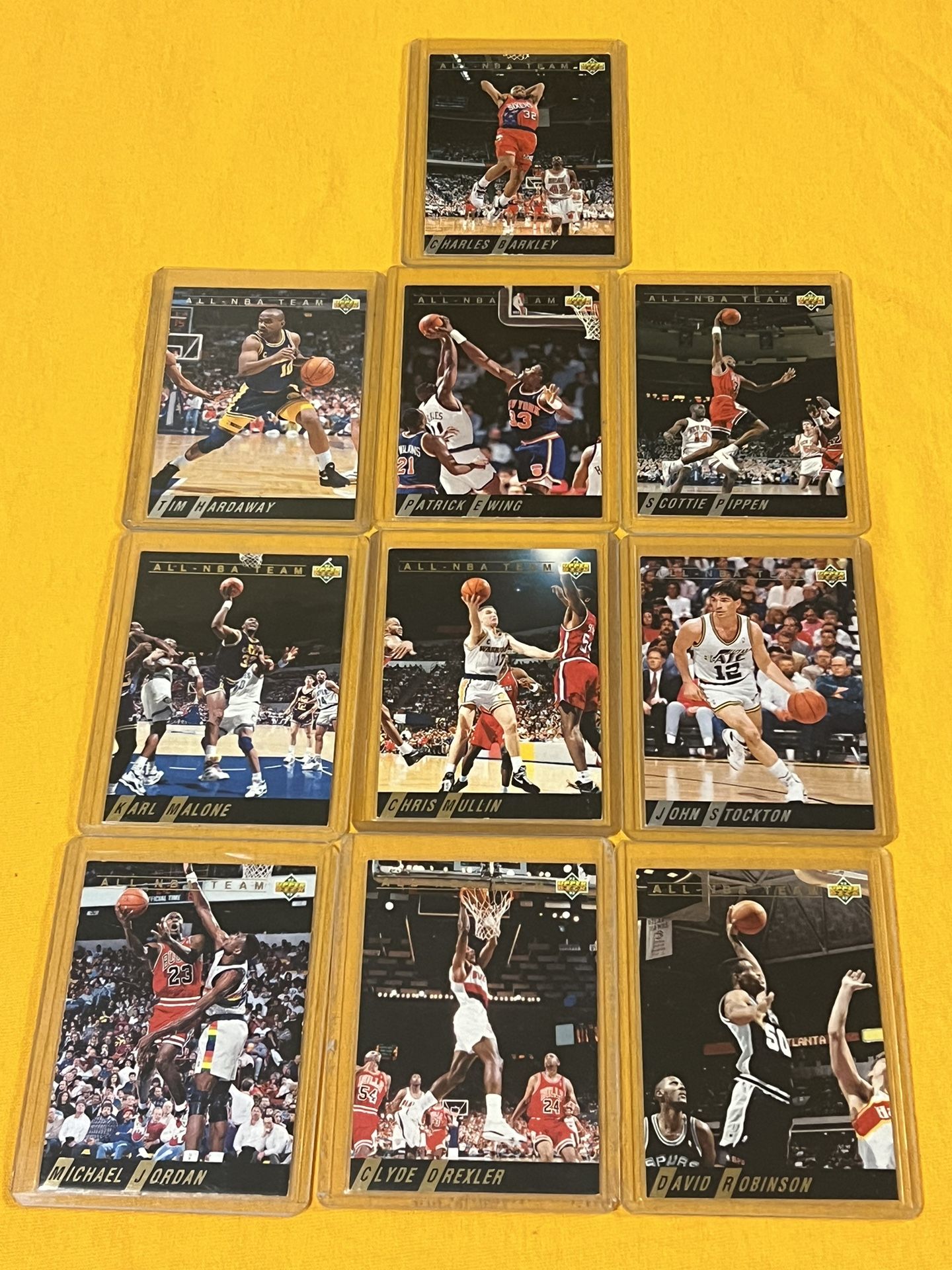 1992 All-NBA Team Set ! (10) w/Jordan !