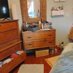 Two Drawer Cabinet Antique