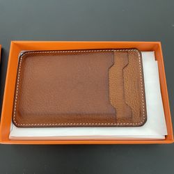 Hermes City 3CC Card Holder Barenia wallet