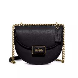 Coach - Allie Leather Saddle Bag (retail: $550) 