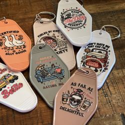 Hotel Style Keychains 