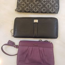 Coach And Cole Haan Clutch/Wallet New