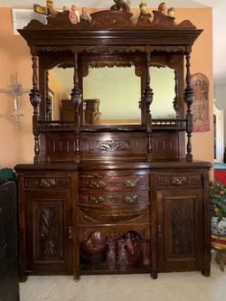 Victorian mahogany buffet