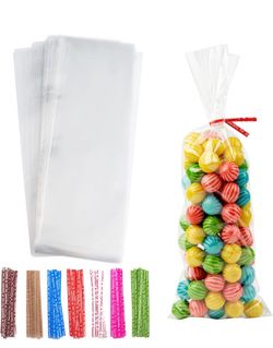 Bolsas de golosinas transparentes