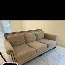 Couch $50 Table $25 (Black) chairs $5 Each 