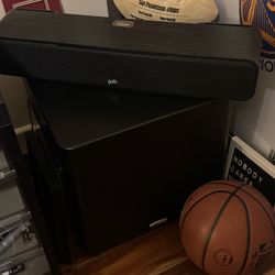 Polk speakers and subwoofer