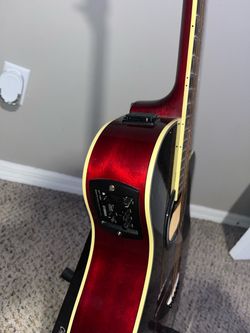 Yamaha Acoustic-Electric Guitar Red Burst